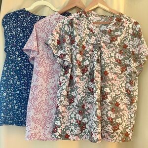 3 for $28 - Floral Women's Tops
